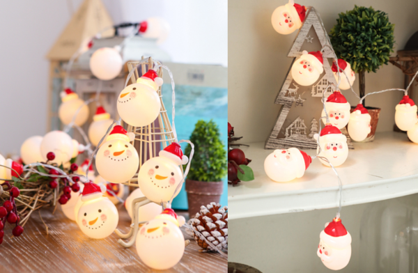 LED Christmas (Snowman / Santa Claus) Lights _ MR Party